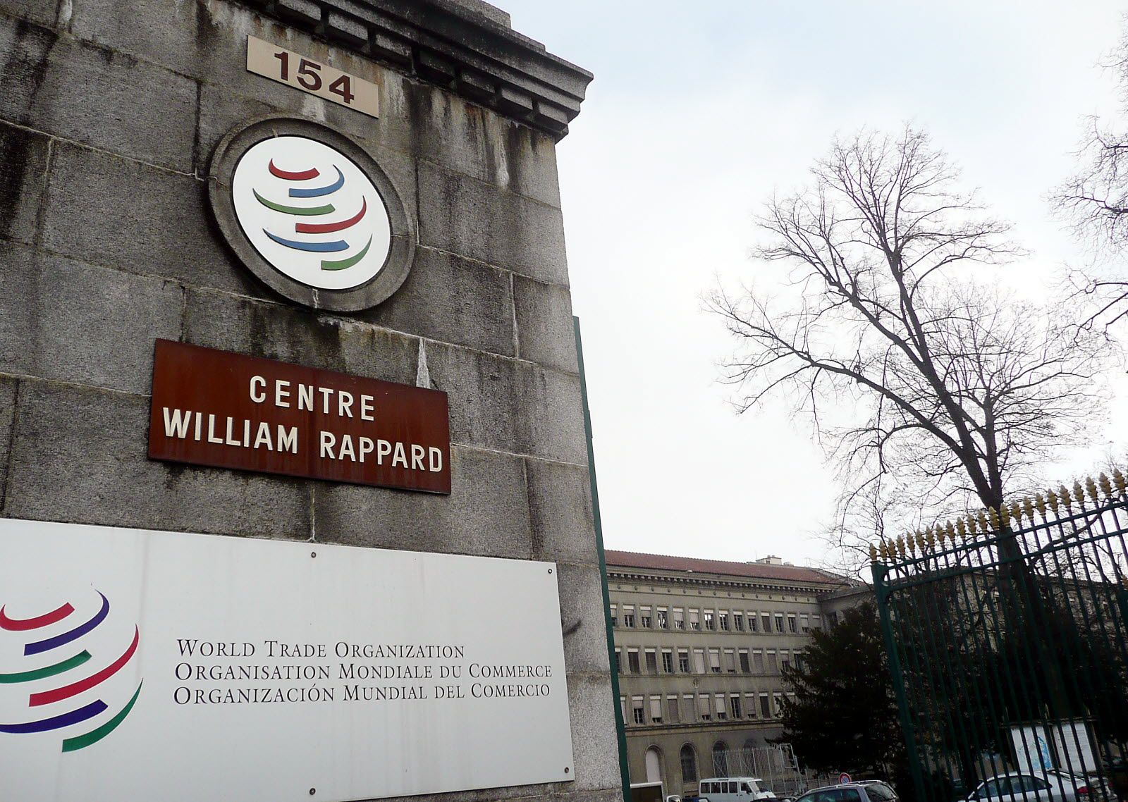 Centre William Rappard in Geneva, headquarters of the World Trade Organization where WTO Panel DS623 was adjudicated
